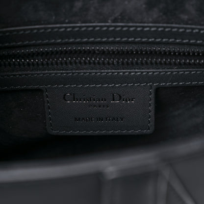 Christian Dior Ultra Matte Calfskin Saddle Bag With Strap Black 5 of 10