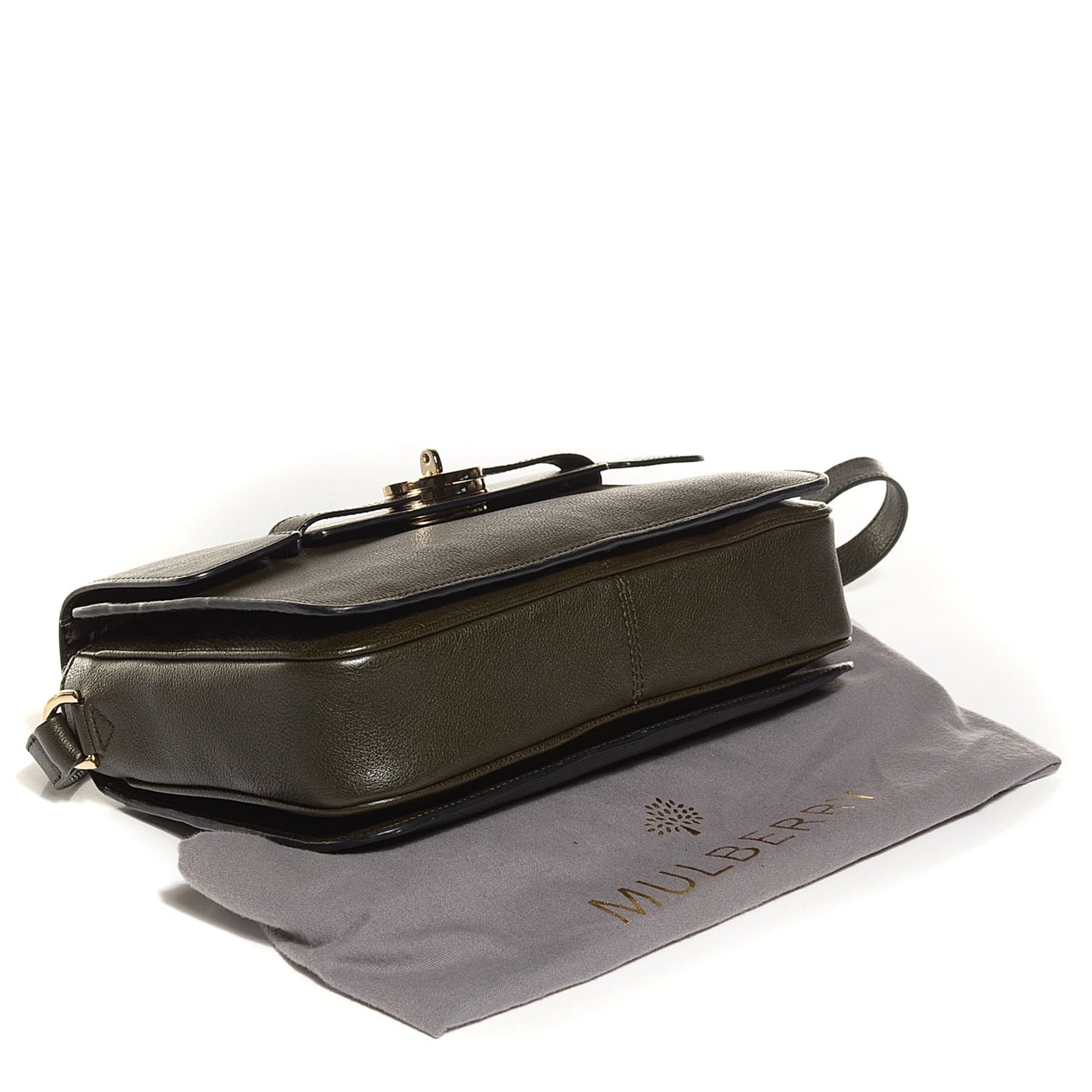 Silky Nappa Bayswater Shoulder Bag Evergreen
