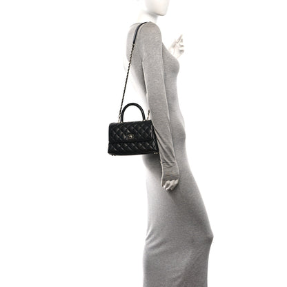 Chanel Caviar Quilted Mini Coco Handle Flap Black 2 of 11