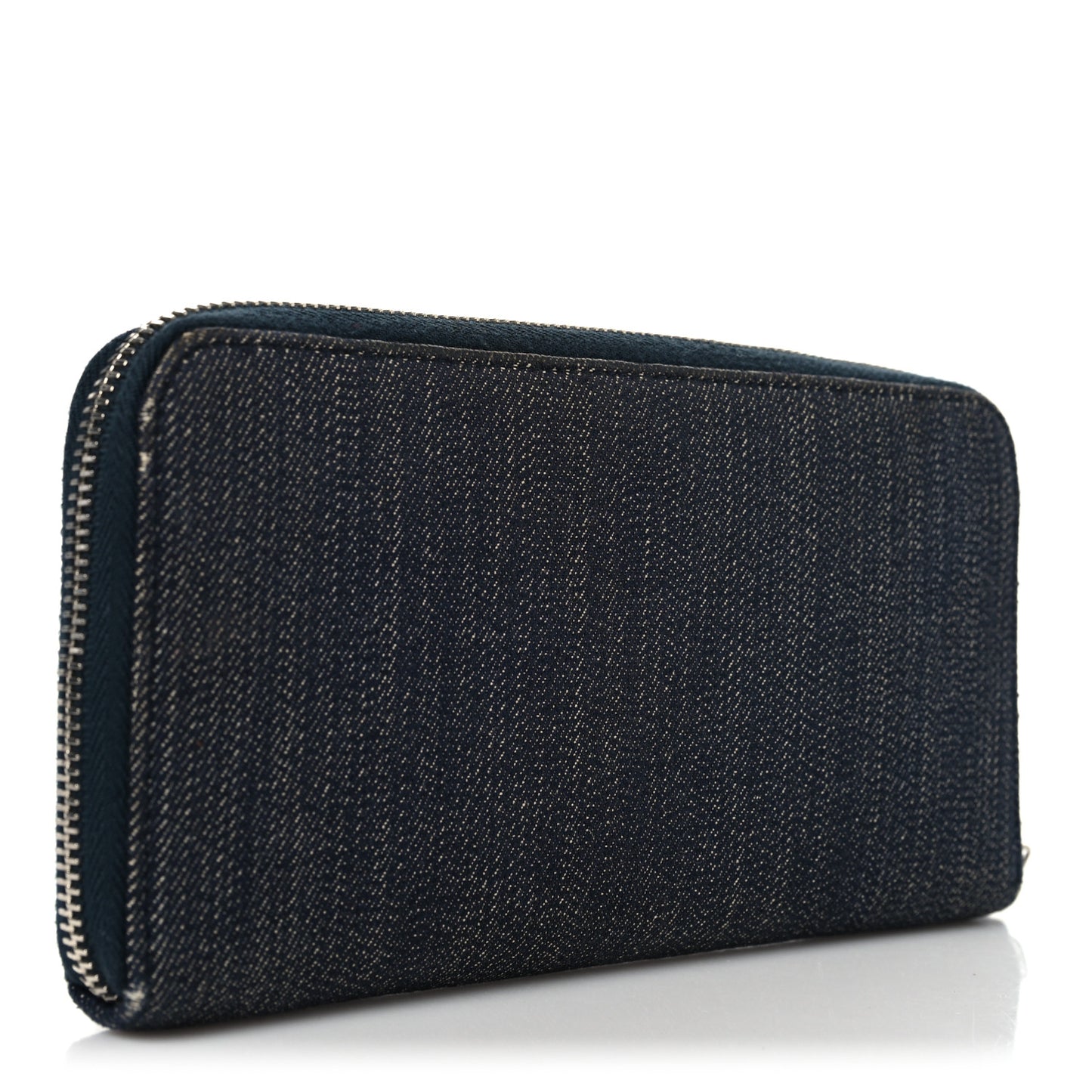 Denim Deauville Zip Around Wallet Dark Blue
