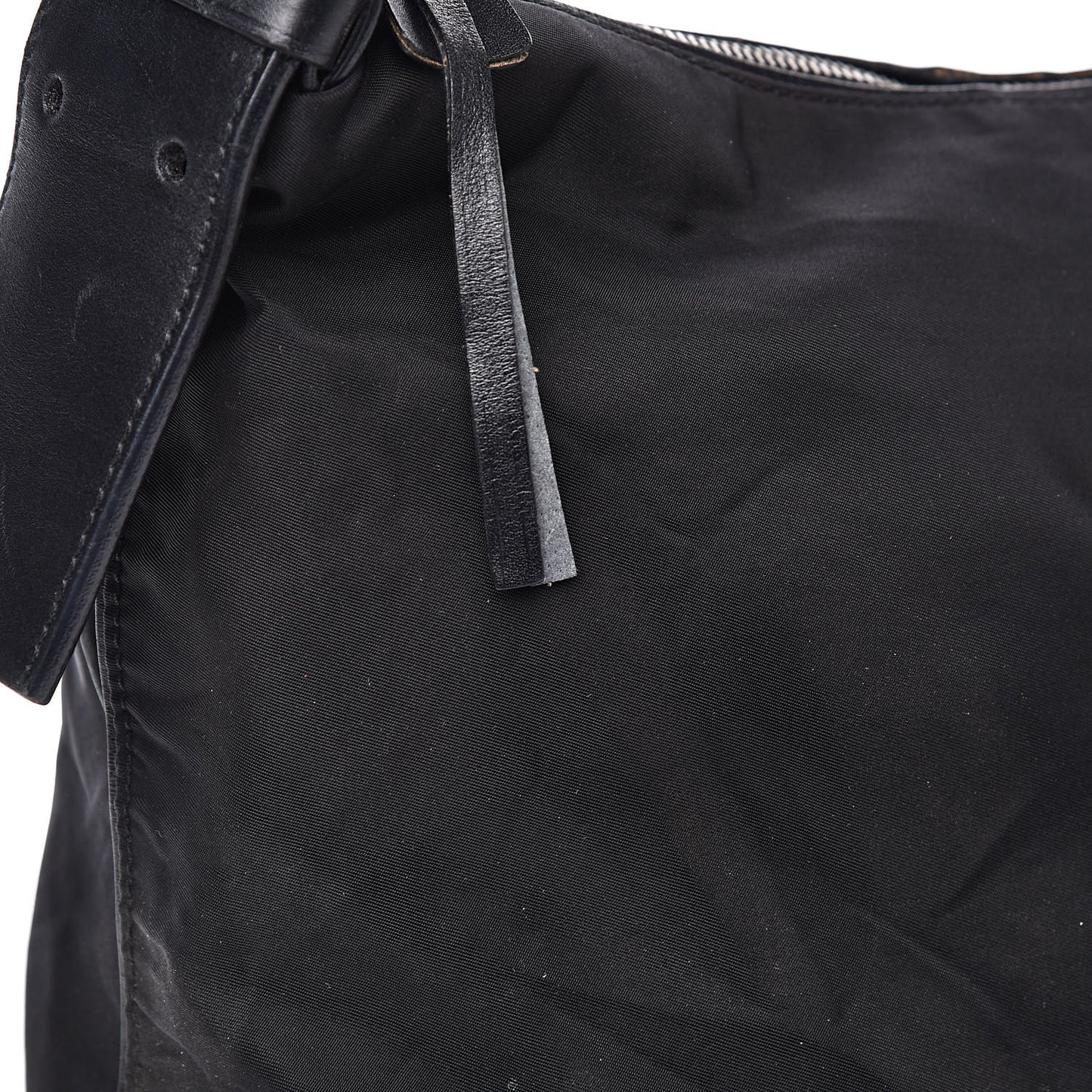 Tessuto Nylon Braided Hobo Black