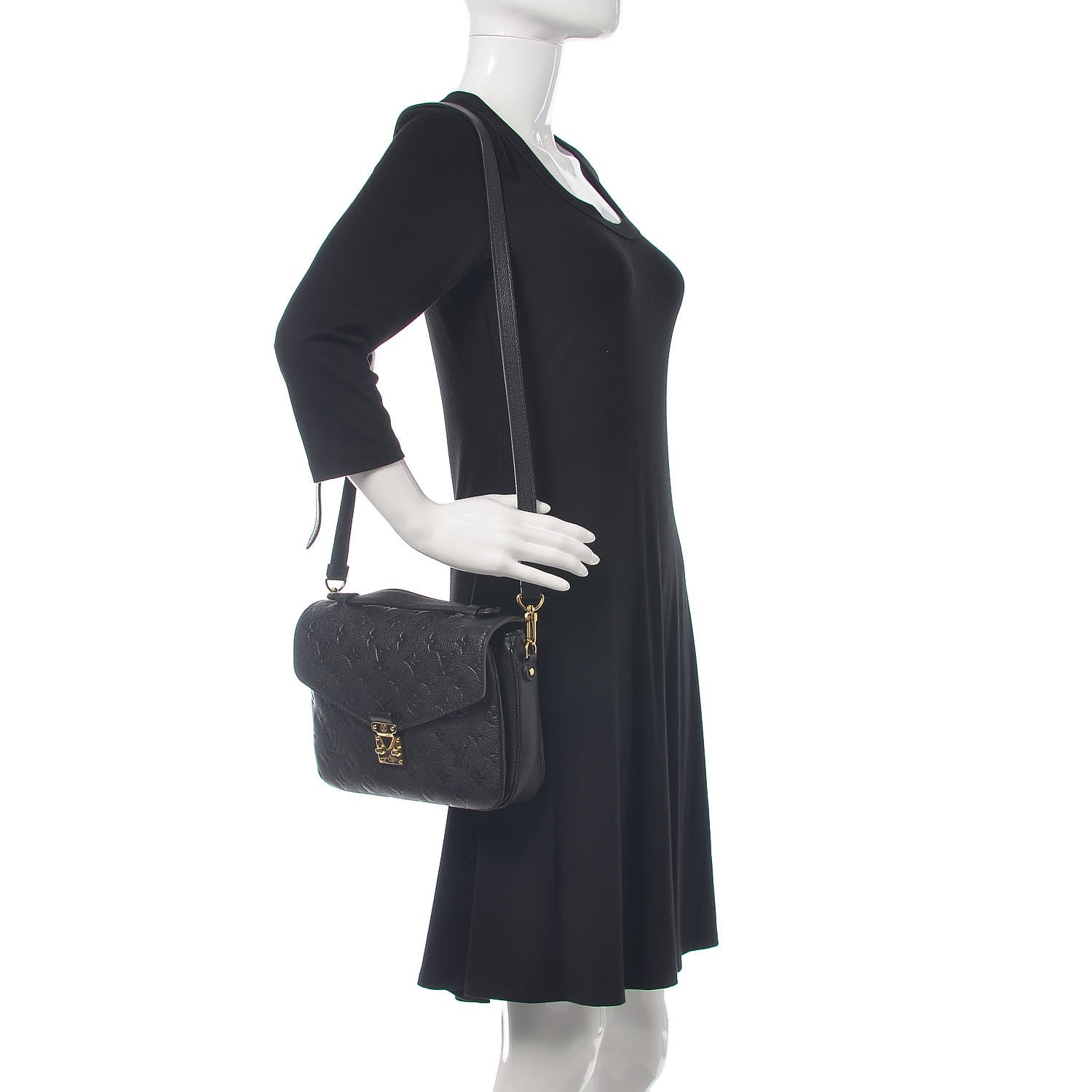 Louis Vuitton Empreinte Pochette Metis Black 2 of 11