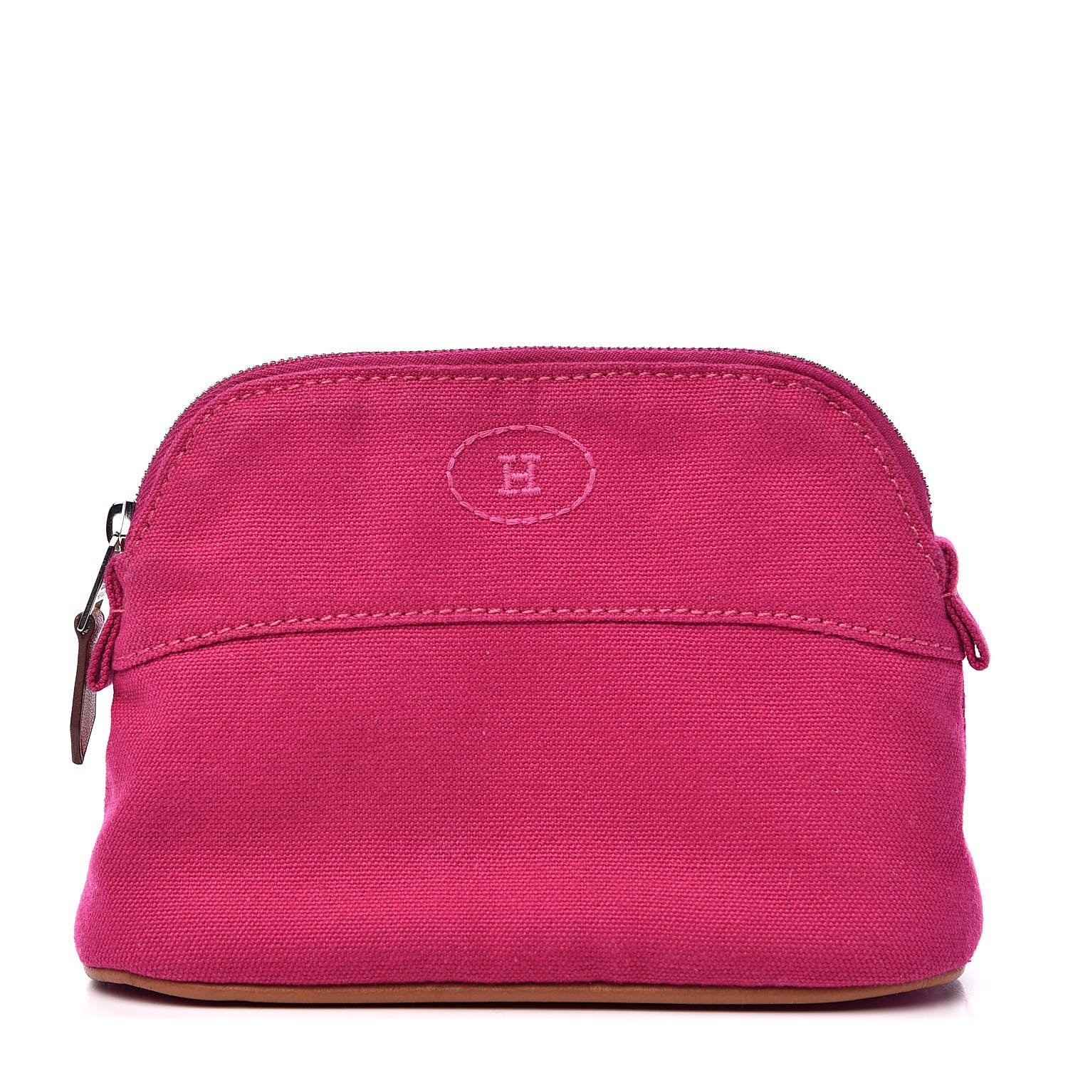 Hermes Cotton Canvas Mini Bolide Travel Cosmetic Pouch 1 of 10