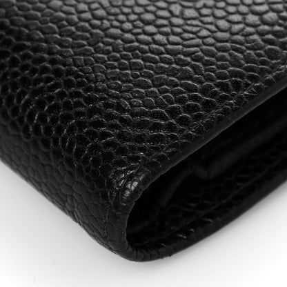 Chanel Caviar Timeless CC Compact French Wallet Black 11 of 12