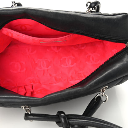 Chanel Calfskin Quilted Large Cambon Bowler Black 5 of 14