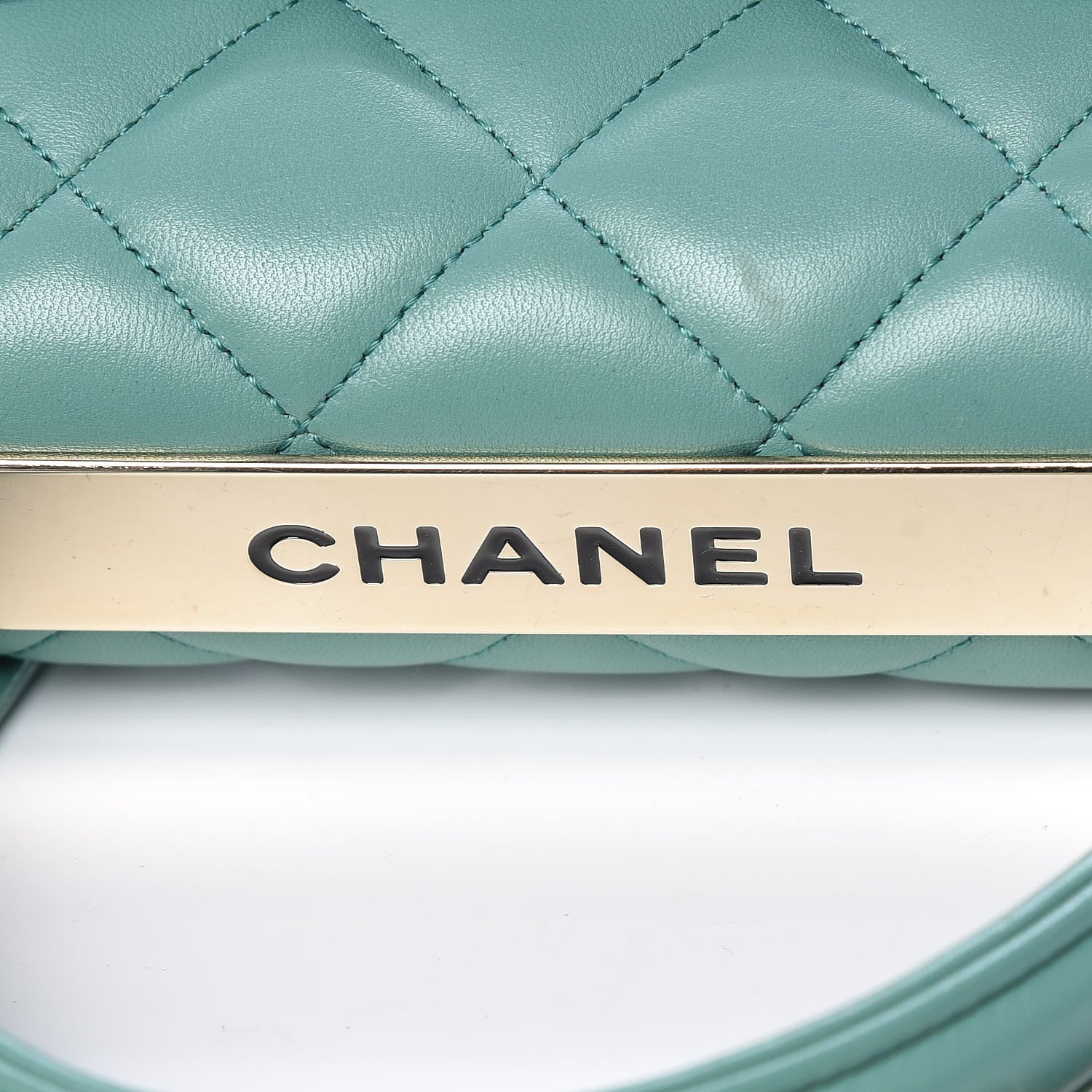 Chanel Lambskin Quilted Small Trendy CC Flap Dual Handle Bag Light Green 8 of 12