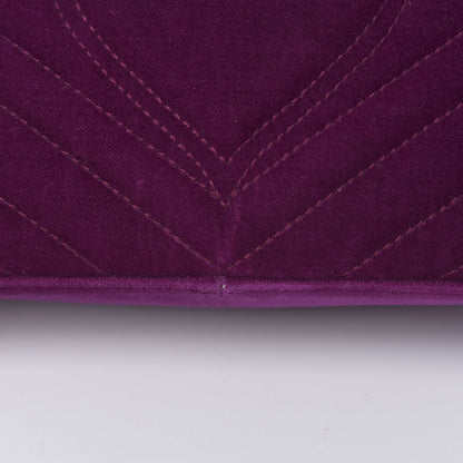 Gucci Velvet Matelasse Small GG Marmont Shoulder Bag Fuchsia Violet Cyclamen 13 of 13