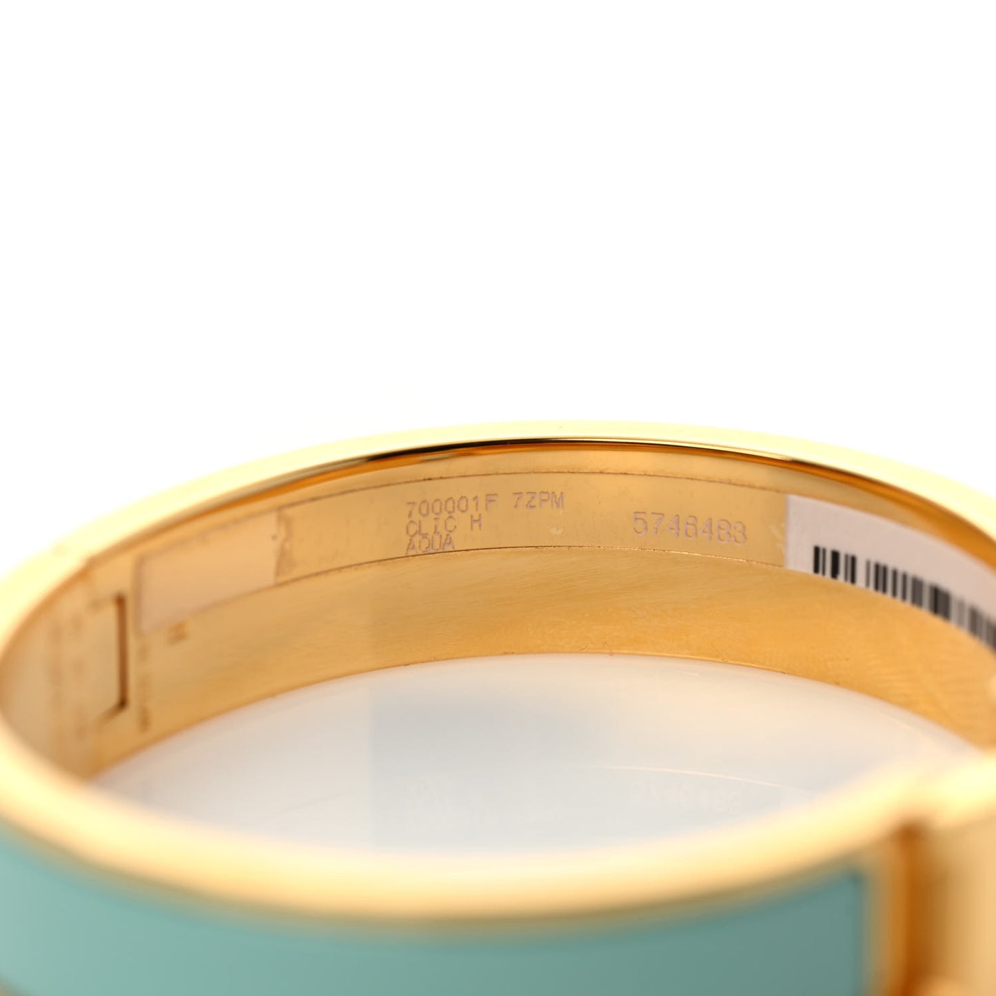 Enamel Narrow Clic Clac H Bracelet PM Aqua