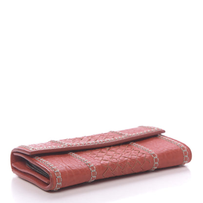 Bottega Veneta Lambskin Intrecciato Continental Wallet Pompei 4 of 8