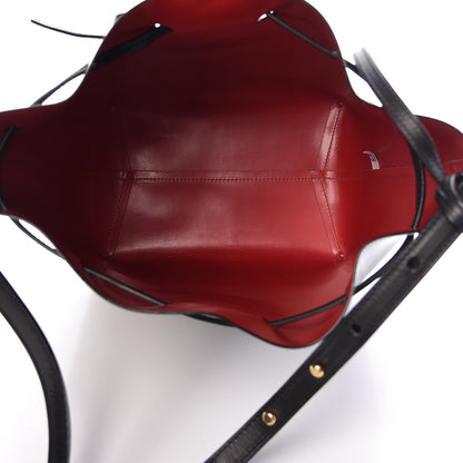 Mansur Gavriel Vegetable Tanned Calfskin Bucket Bag Black Flamma 6 of 14