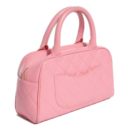 Chanel Caviar Quilted Small Bowler Pink 3 of 7