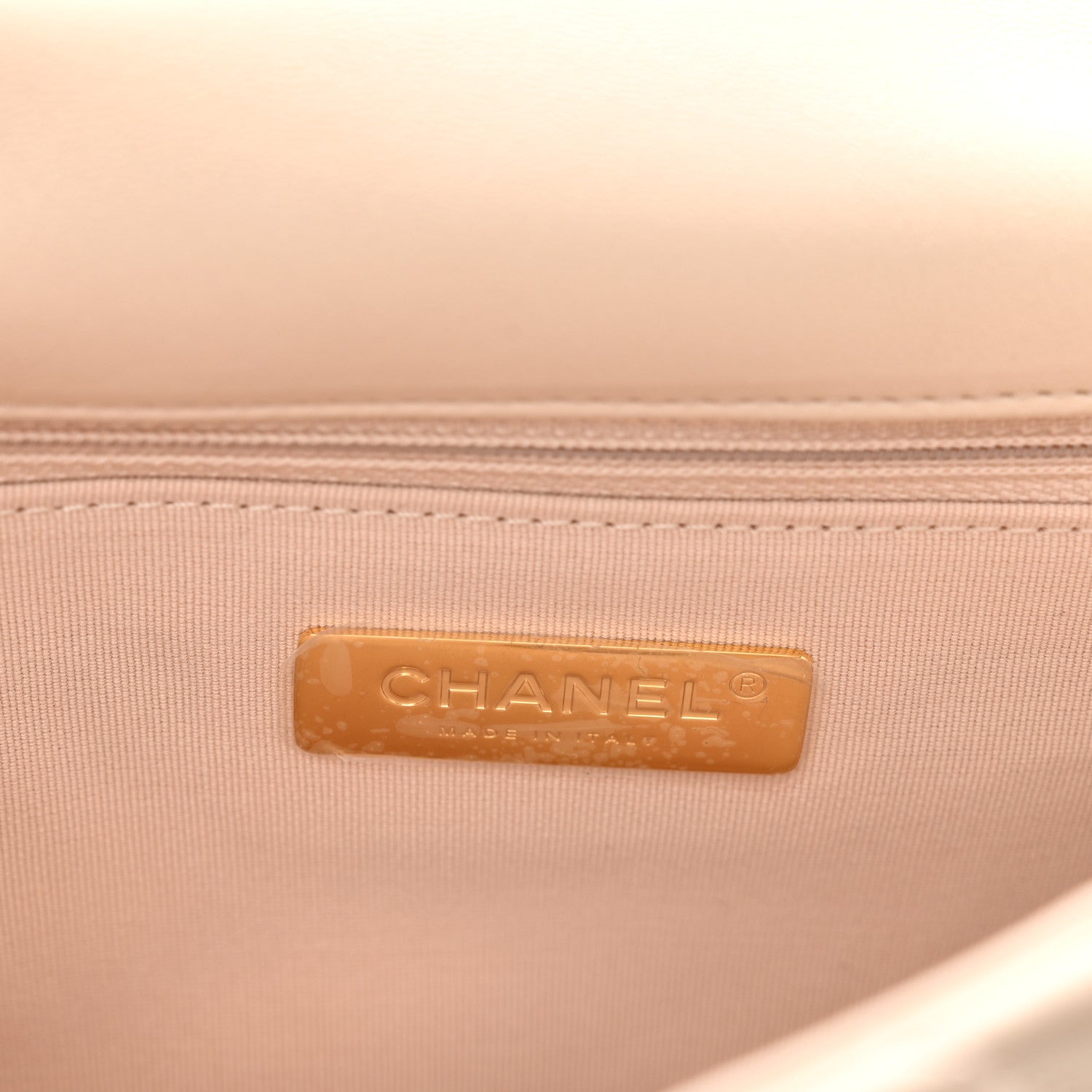 Chanel Lambskin Quilted Medium Chanel 19 Flap Light Beige 7 of 9