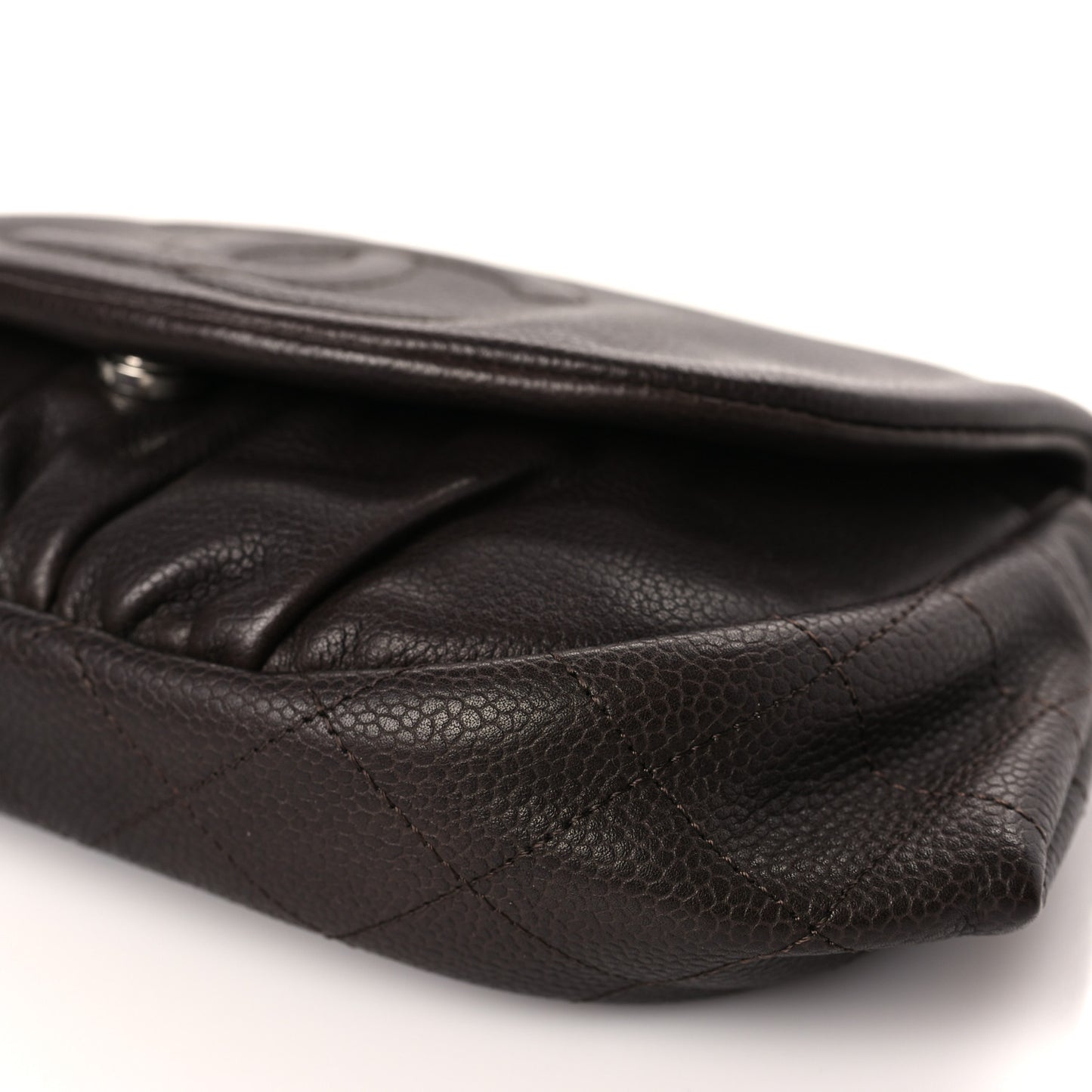 Caviar Half Moon Wallet On Chain WOC Brown