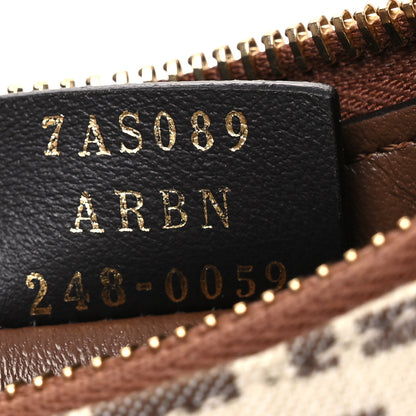 Fendi Fabric Jacquard FF 1974 Nano Fendigraphy Hobo Charm Beige 7 of 10