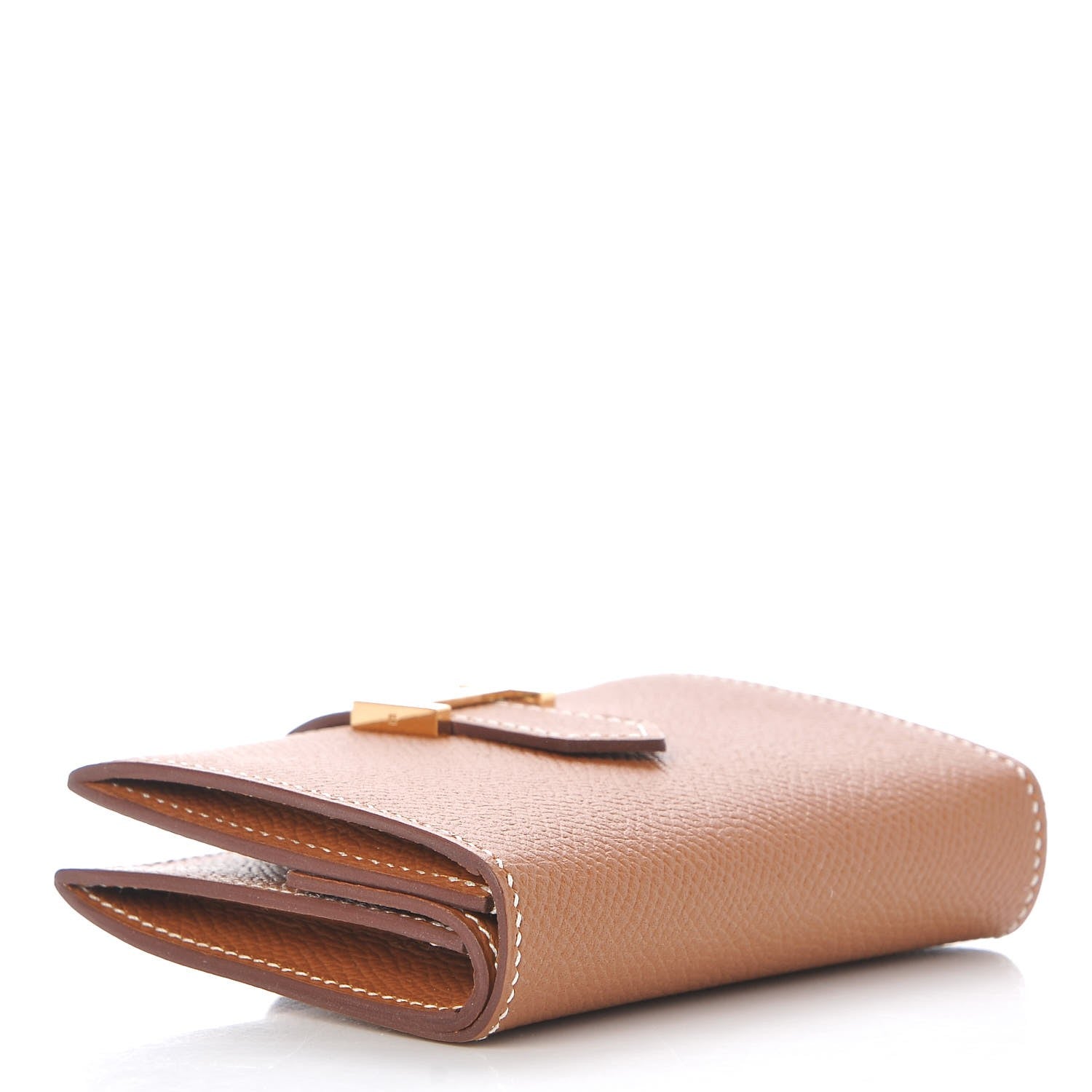 Hermes Epsom Mini Bearn Wallet Gold 4 of 8