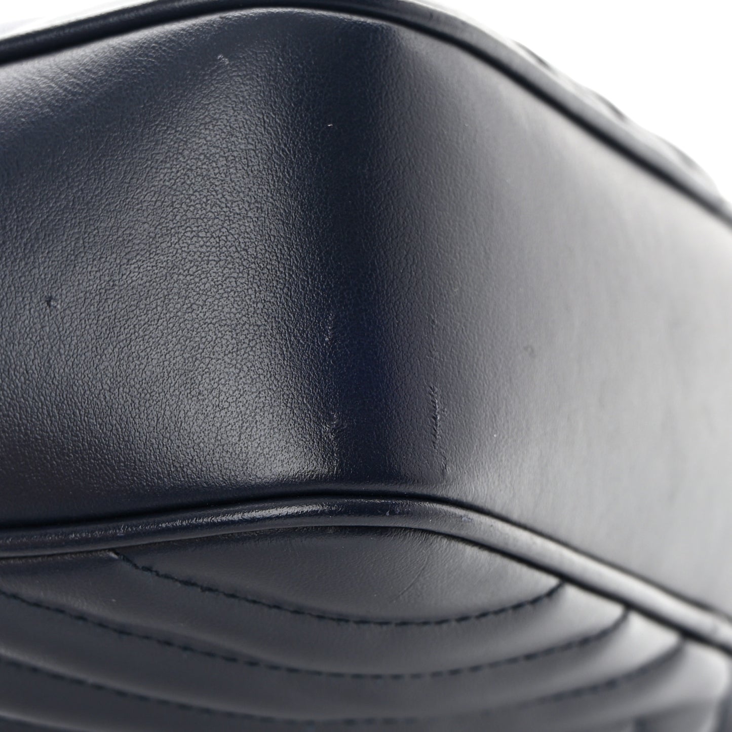 Calfskin Matelasse Monogram Lou Camera Bag Deep Marine