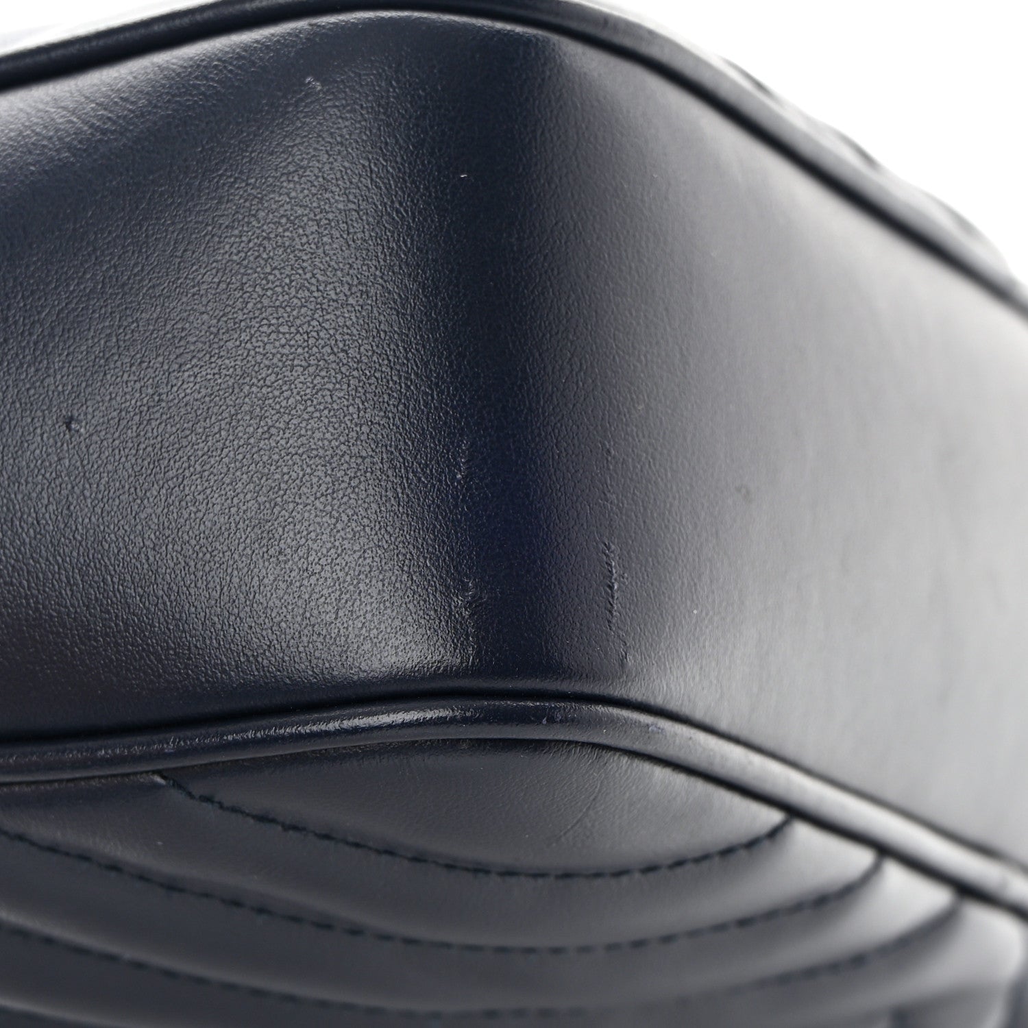 Saint Laurent Calfskin Matelasse Monogram Lou Camera Bag Deep Marine 12 of 12