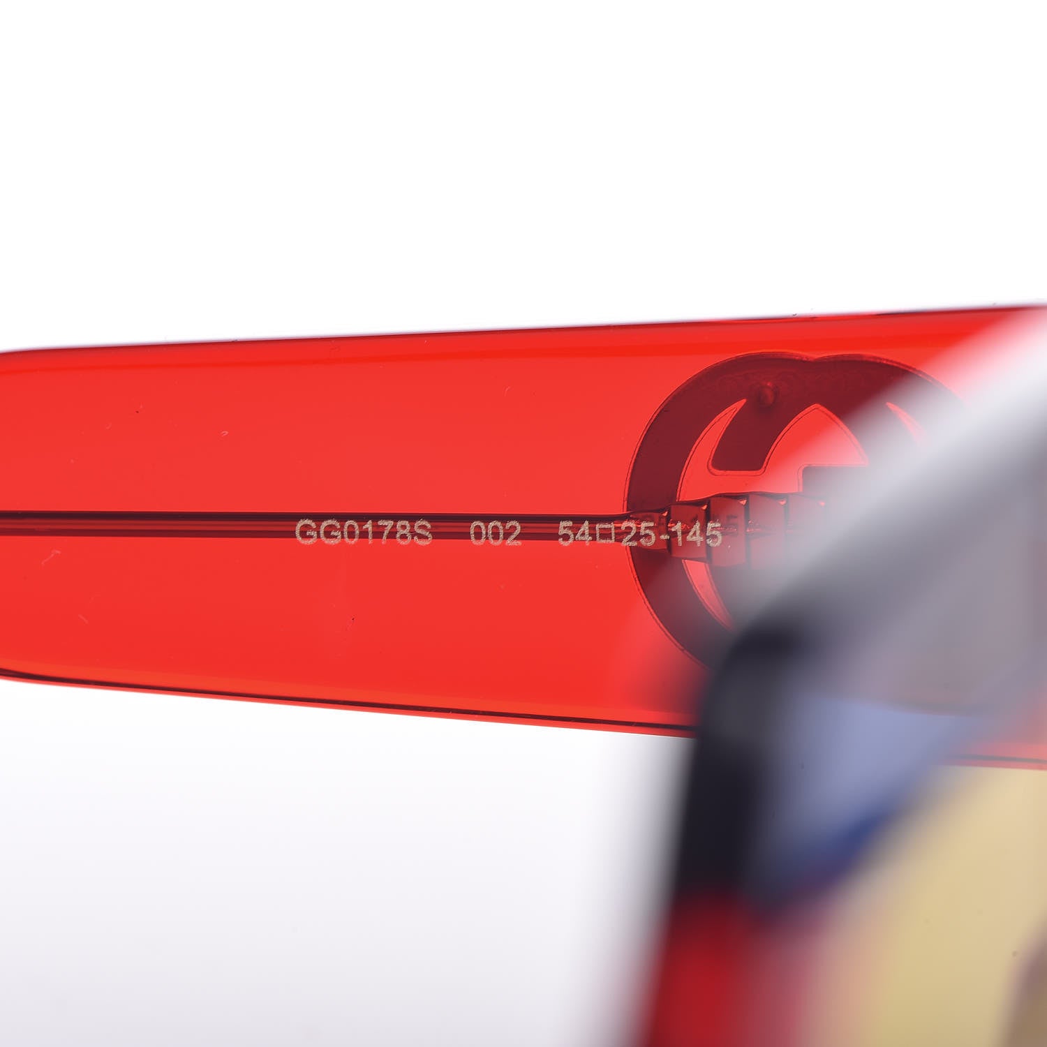 Gucci Square Frame GG0178S Sunglasses Blue Red Yellow 5 of 7