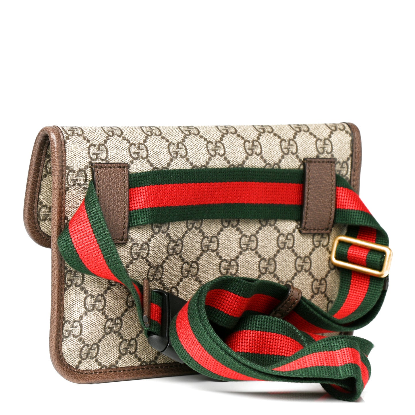 GG Supreme Monogram Neo Vintage Web Belt Bag Brown
