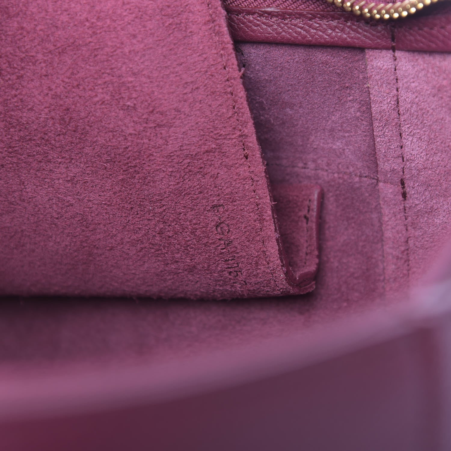Celine Smooth Calfskin Mini Belt Bag Plum 6 of 10