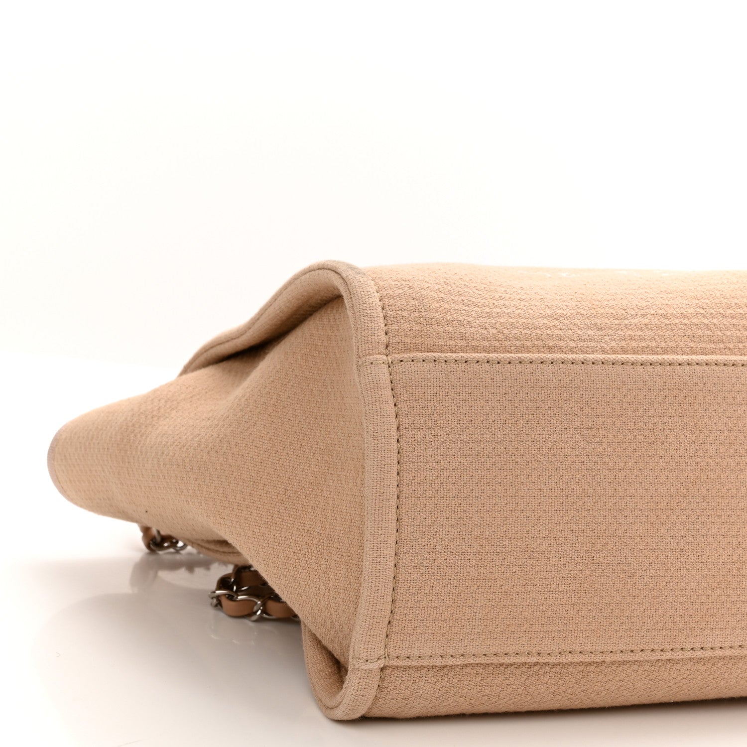 Chanel Mixed Fibers Small Deauville Tote Beige 10 of 13