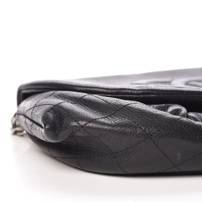 Chanel Caviar Half Moon Wallet On Chain WOC Black 10 of 12