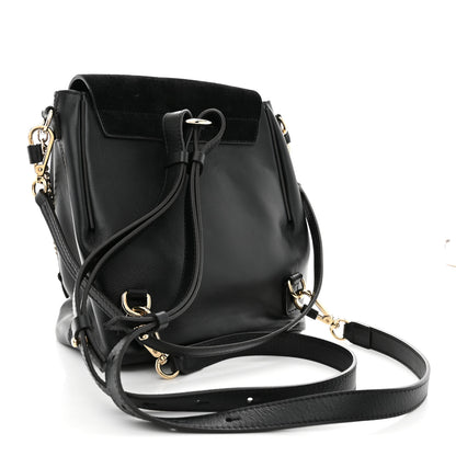 Chloe Suede Calfskin Medium Faye Backpack Black 2 of 9