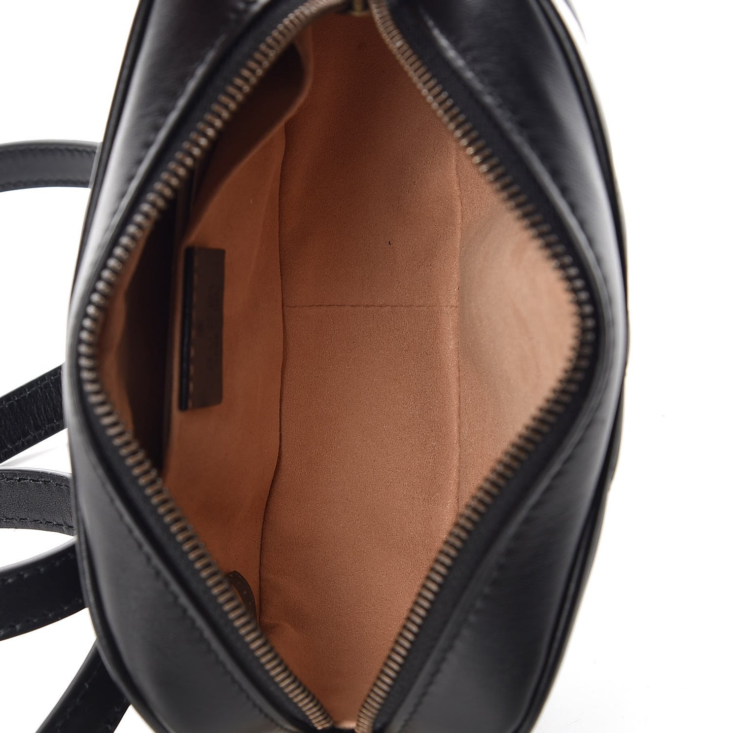 Calfskin Matelasse Mini GG Marmont Chain Shoulder Bag Black
