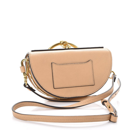 Chloe Suede Calfskin Constellation Studded Small Nile Bracelet Minaudiere Bag Blush Nude 4 of 9