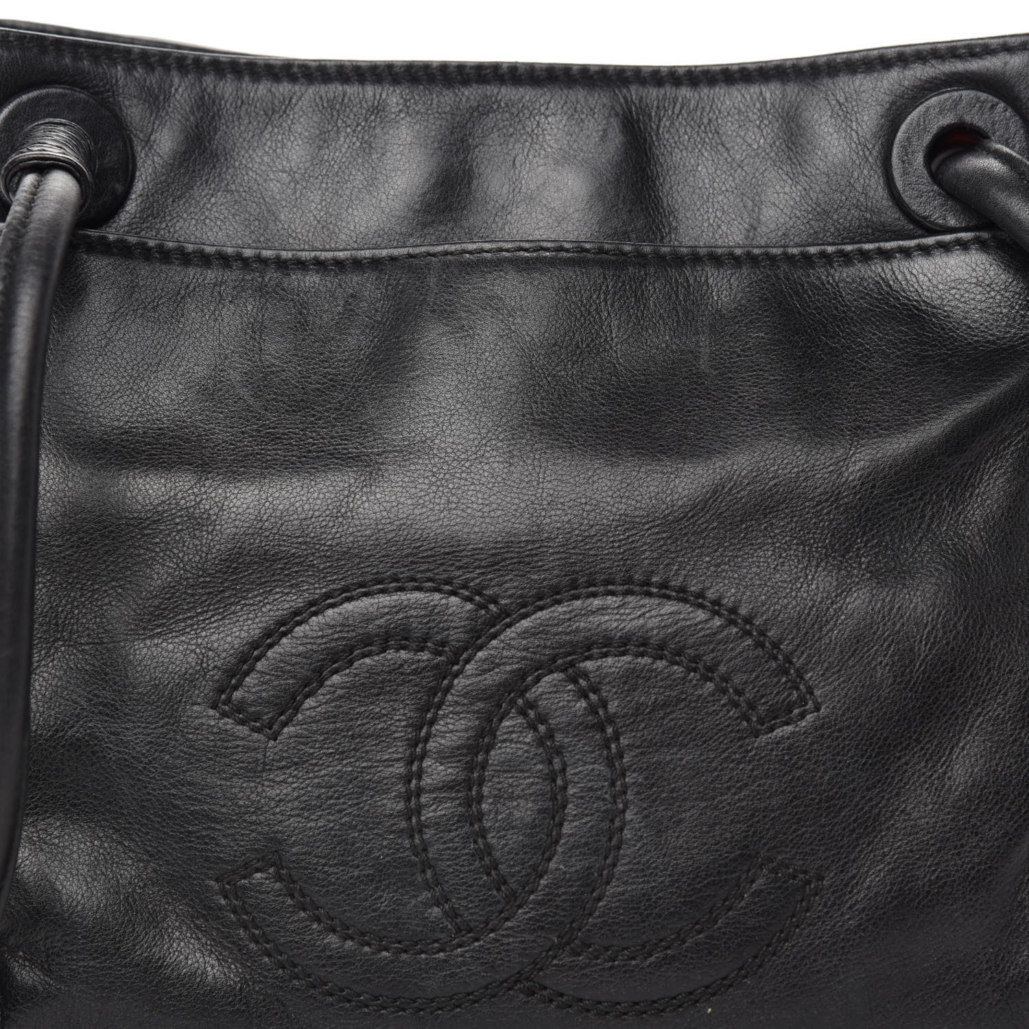 Chanel Lambskin CC Tassel Shoulder Bag Black 10 of 10