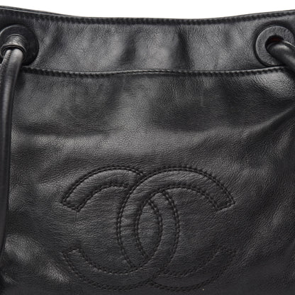 Chanel Lambskin CC Tassel Shoulder Bag Black 10 of 10