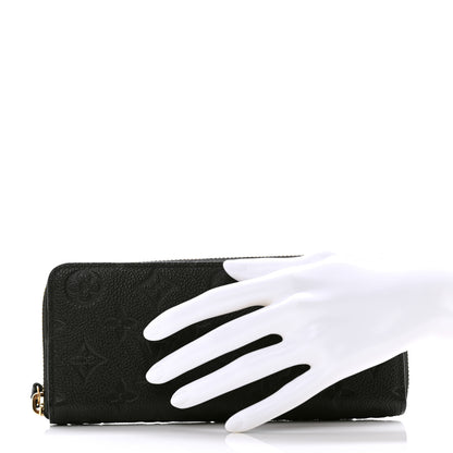 Louis Vuitton Empreinte Clemence Wallet Black 2 of 9