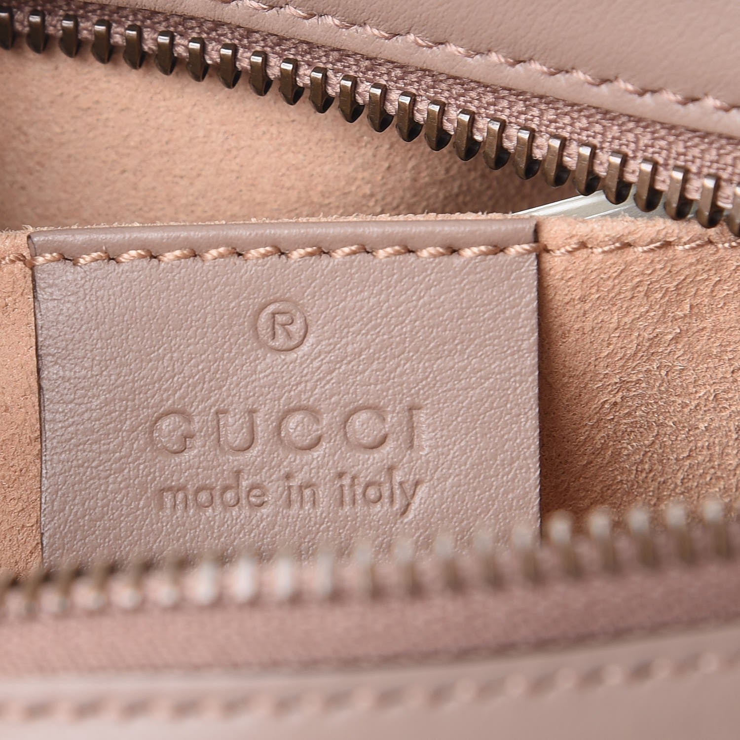 Gucci Calfskin Matelasse Mini GG Marmont Chain Shoulder Bag Nude 6 of 8