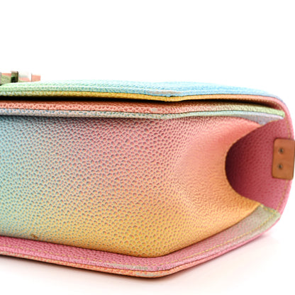 Chanel Caviar Quilted Medium Cuba Rainbow Boy Flap Multicolor 10 of 11