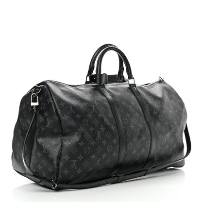 Louis Vuitton Monogram Eclipse Keepall Bandouliere 55 3 of 14