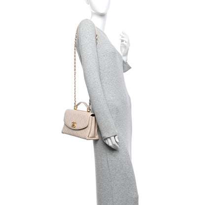 Chanel Lambskin Quilted Trendy Spirit Top Handle Flap Beige 2 of 12
