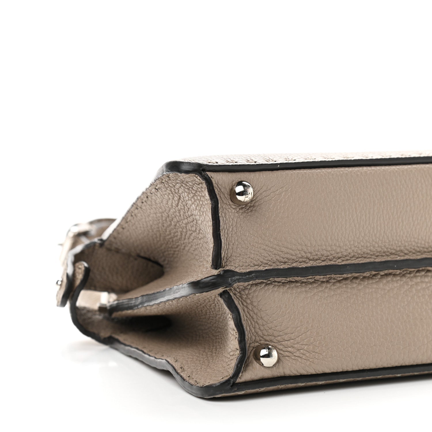 Fendi Cuoio Romano Selleria Chamois Small Peekaboo I SEE U Satchel Corda Camelia Cipria 7 of 8