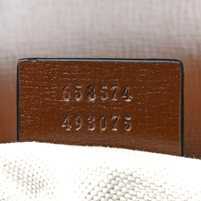 Gucci GG Supreme Monogram Web Mini Horsebit 1955 Shoulder Bag Beige Brown Sugar 7 of 13