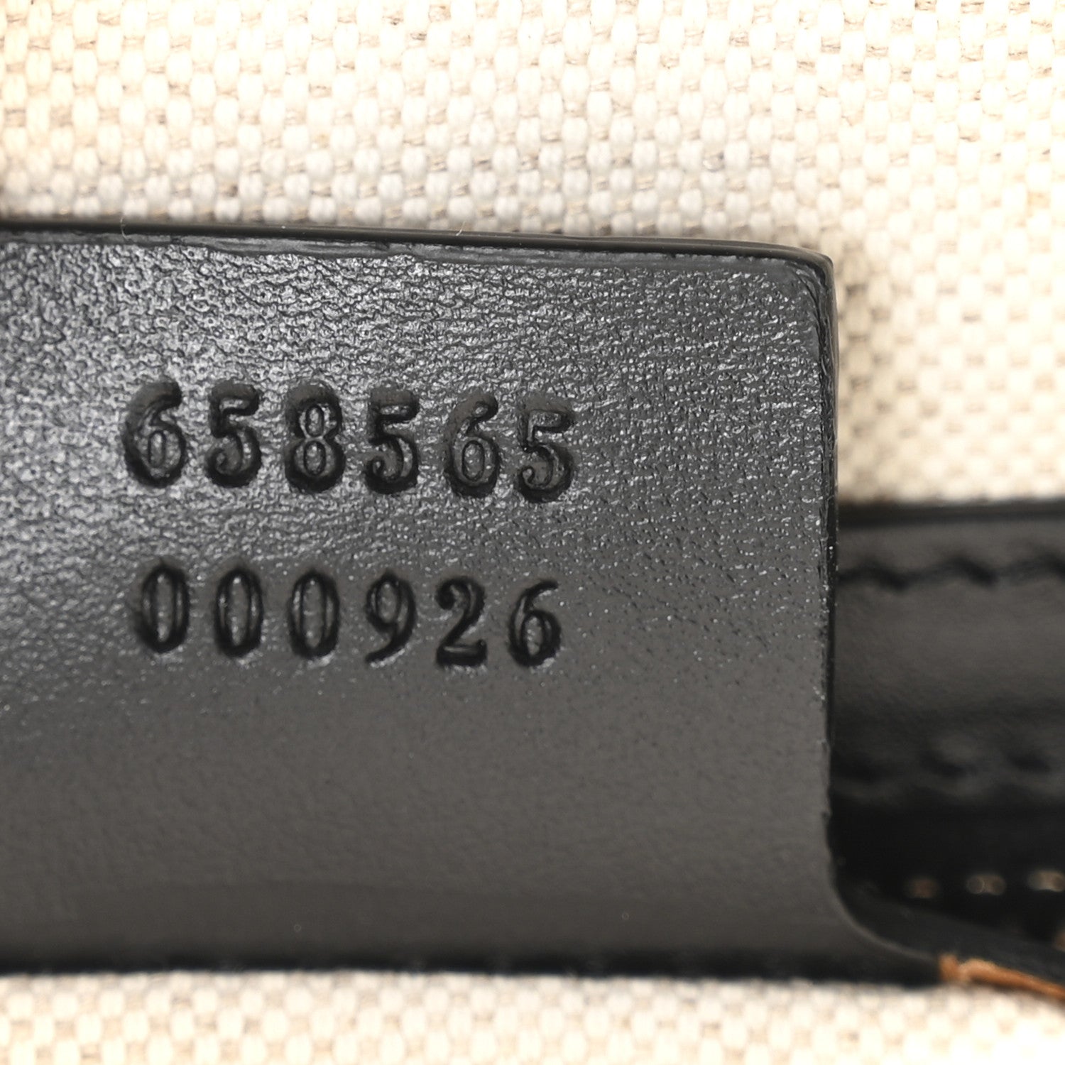 Gucci Calfskin GG Tennis Embossed Shoulder Bag Black 7 of 11