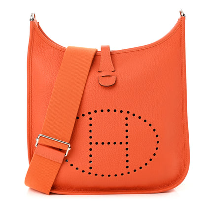 Hermes Taurillon Clemence Evelyne III PM Feu 1 of 11