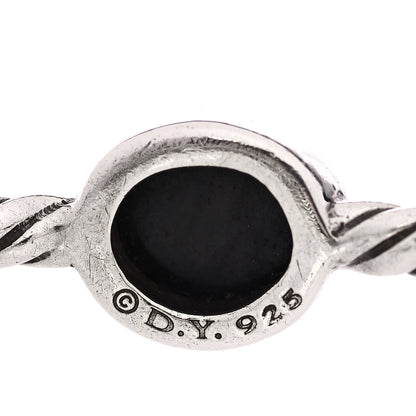 David Yurman Sterling Silver Black Onyx 3mm Color Classics Four Station Bangle Bracelet 4 of 4
