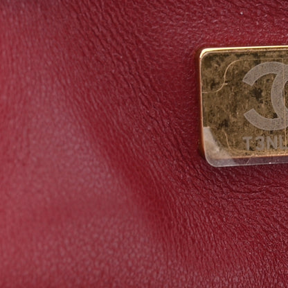 Chanel Lambskin Quilted Small Eyes On You Shopping Bag Dark Burgundy 7 of 11