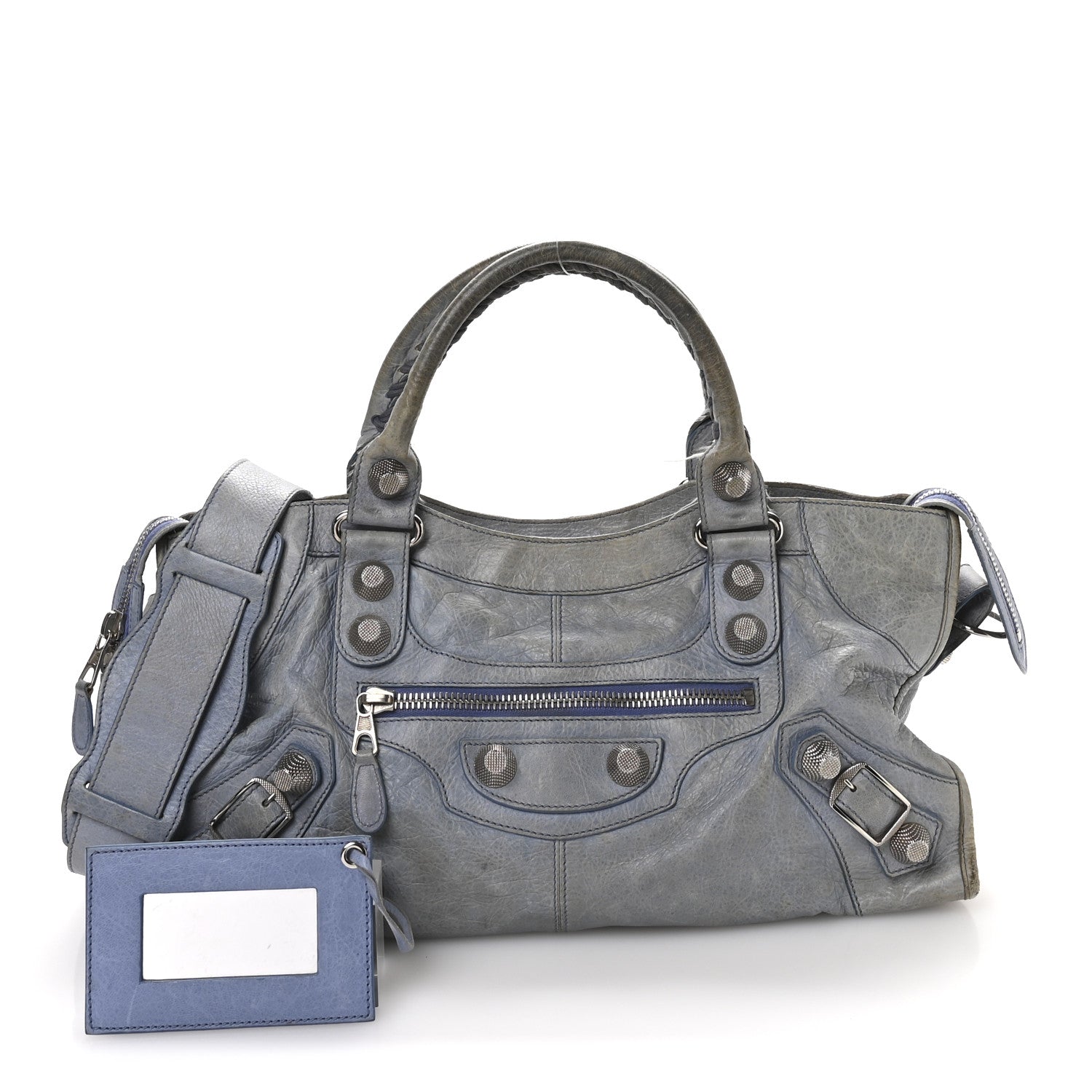 Balenciaga Agneau Giant 21 Silver Hardware Part Time Light Blue 3 of 12