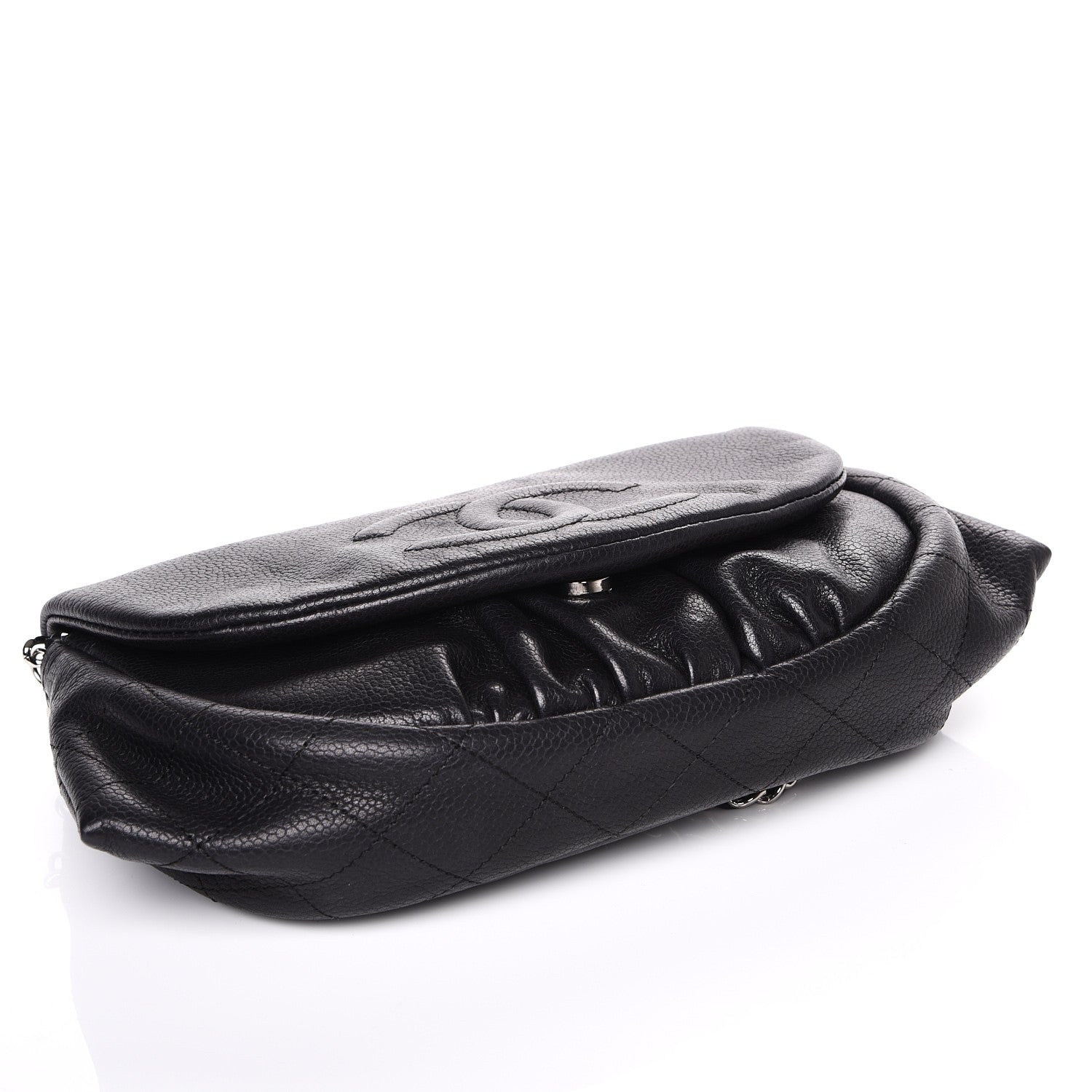 Chanel Caviar Half Moon Wallet On Chain WOC Black 4 of 7