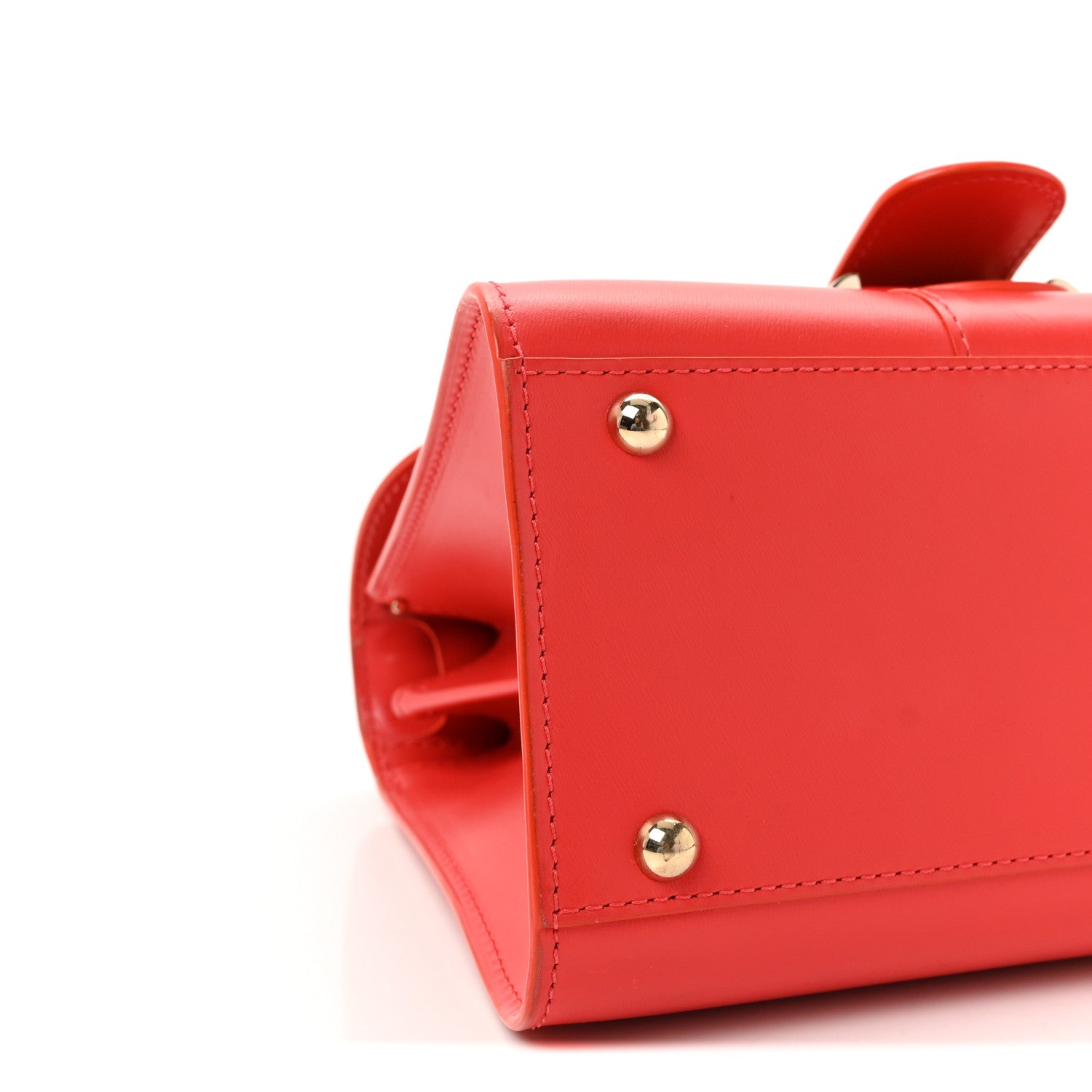 Delvaux Box Calfskin Mini Brillant Satchel Coral 9 of 10