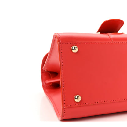 Delvaux Box Calfskin Mini Brillant Satchel Coral 9 of 10