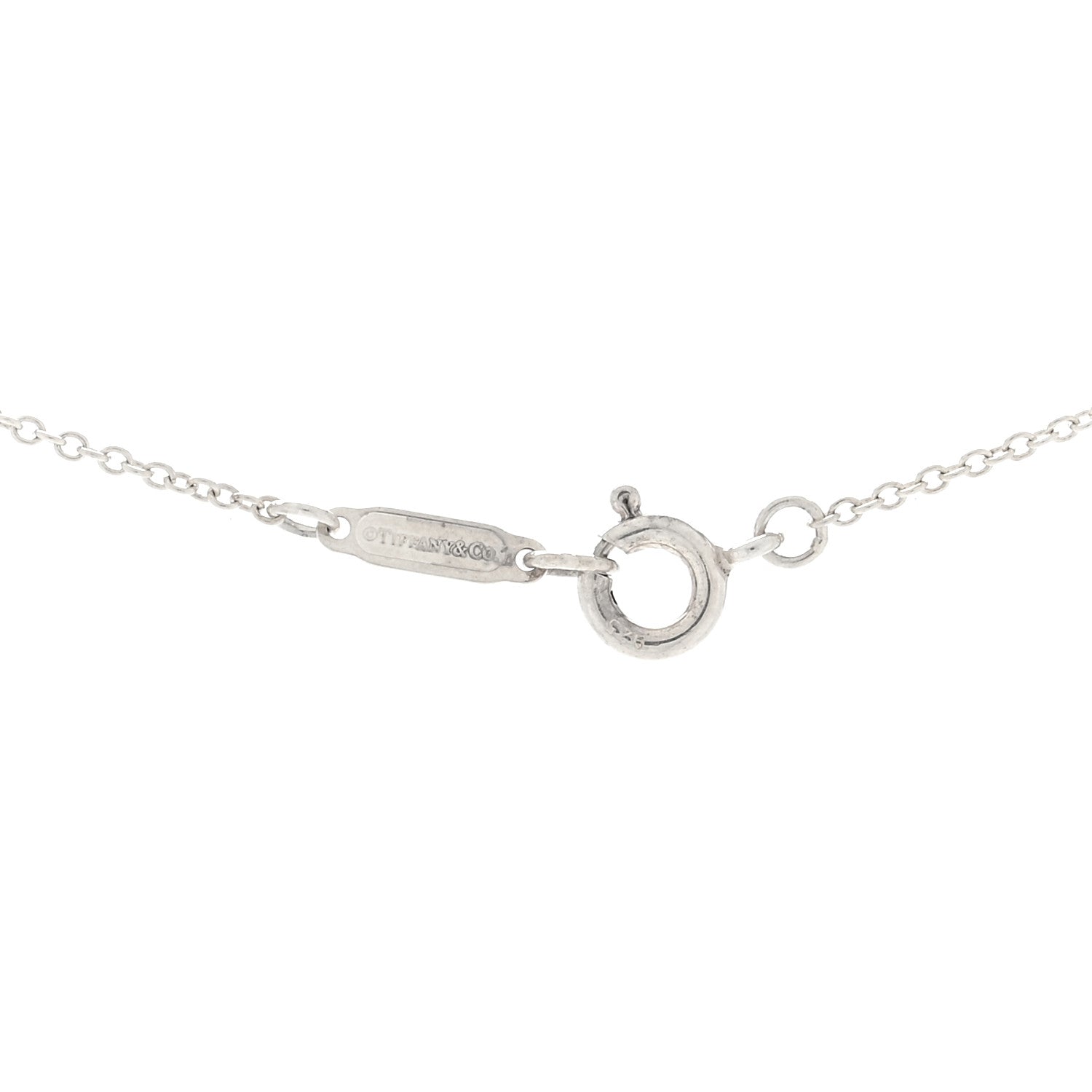Tiffany Sterling Silver Small Bow Pendant Necklace 3 of 3