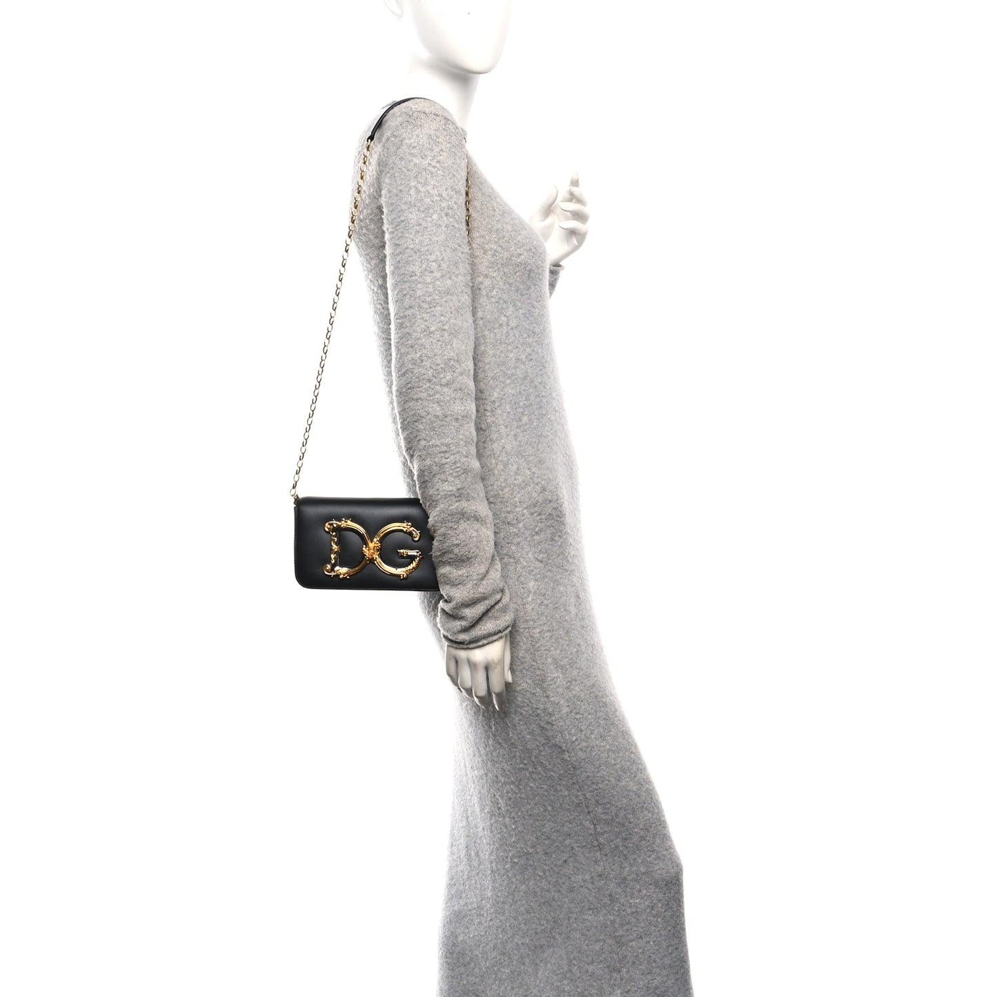 Nappa Mini DG Girls Shoulder Bag Black
