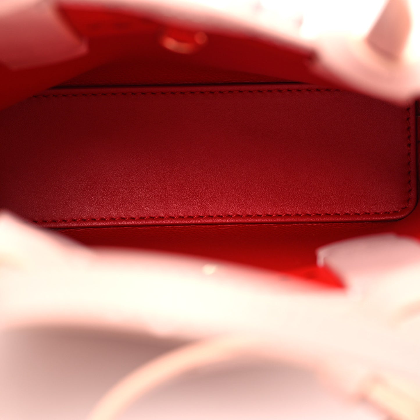 Calfskin Empire Spike Studded Mini North South Cabata Tote Rosy