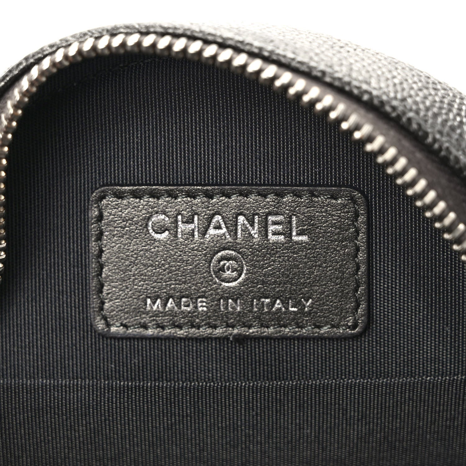 Chanel Metallic Caviar Quilted Round Filigree Crossbody Ruthenium 6 of 10